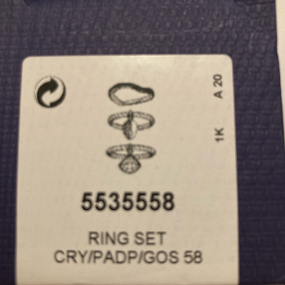 Swarovski Three Ring Stack - Picture 6 of 8
